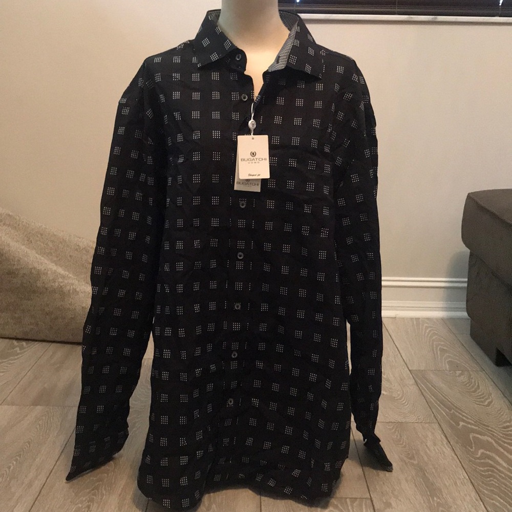 Bugatchi uomo shaped fit men’s shirt XXL